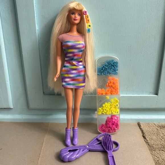 1997 Bead Blast Barbie Doll Mattel #18888 - Picture 1 of 13